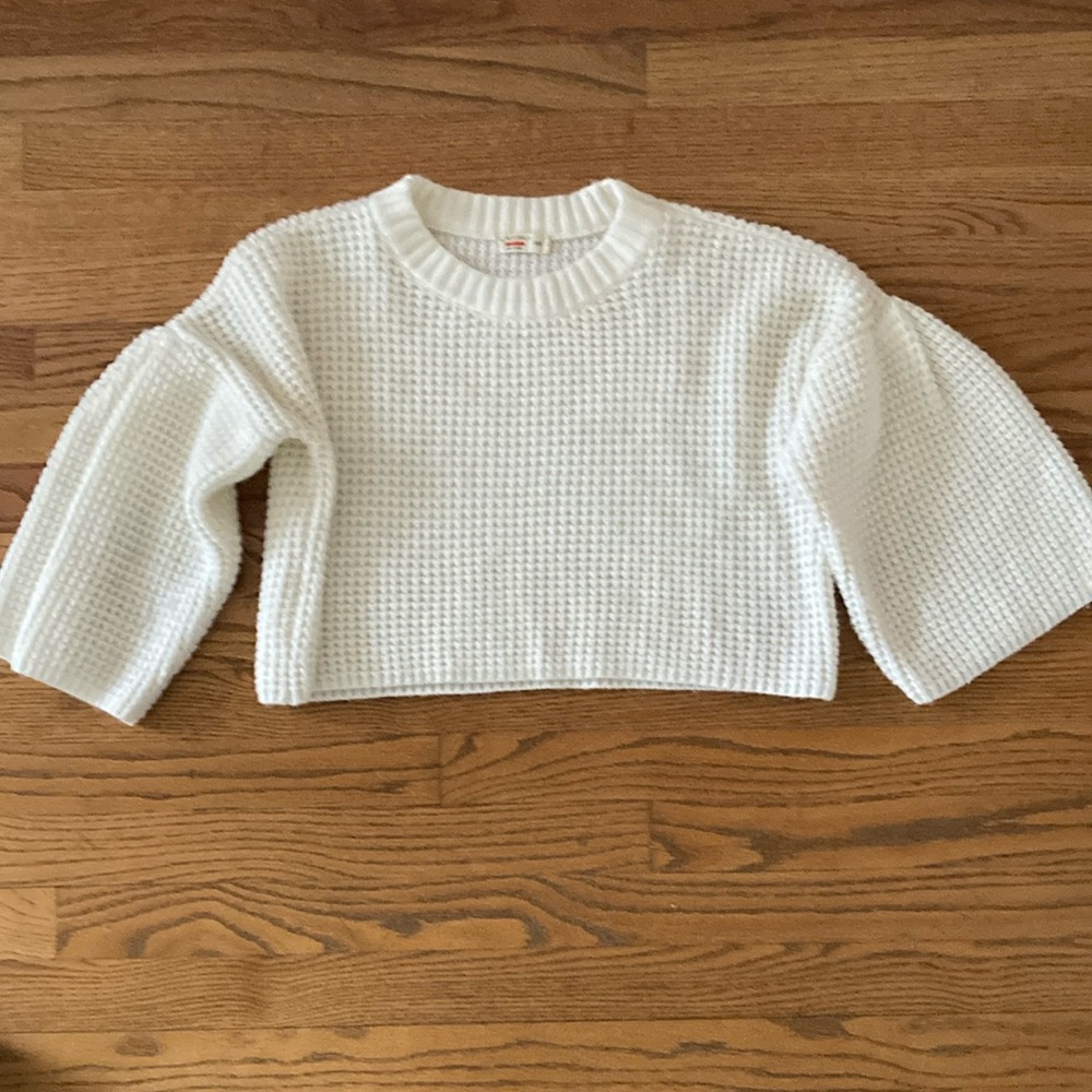 Castro crop sweater with bell sleeves
